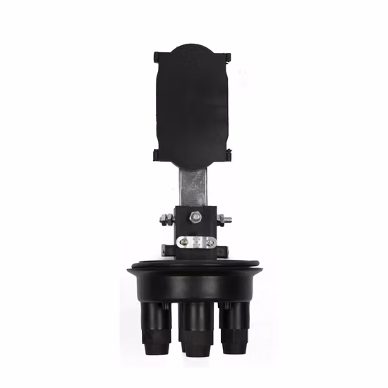 Chiusura di giunzione per cavo in fibra ottica di plastica tipo cupola