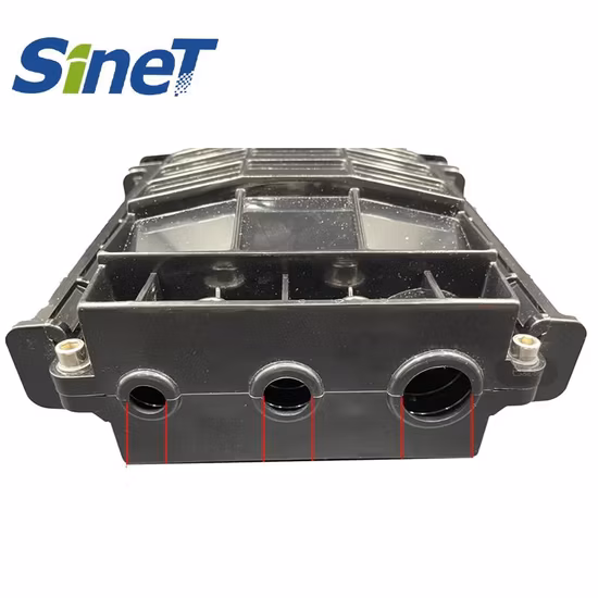 FTTH 12 24 36 48 72 96 Chiusure di giunzione impermeabili in fibra ottica orizzontale in plastica PP/ABS/PC