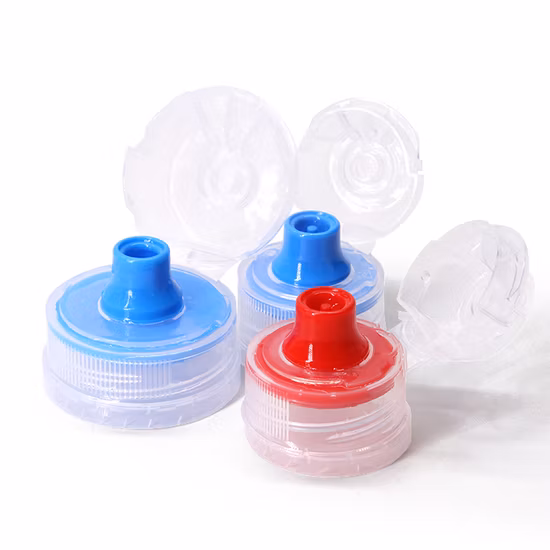 Tappo per bottiglia in plastica con chiusura sportiva da 28 mm 38 mm per bevande acquatiche